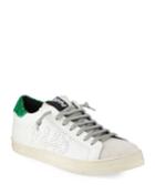 Mixed Leather Low-top