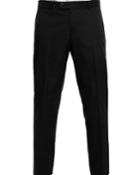 Men's Flat-front Tech Pants, Black