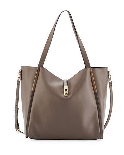 Abigail Slouchy Faux-leather Hobo Tote Bag