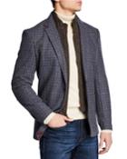 Men's Zip-out Bib Butler Plaid Blazer