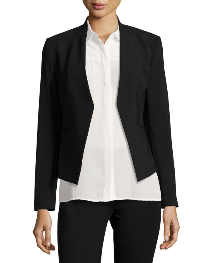 Lanai Open-front Jacket, Black