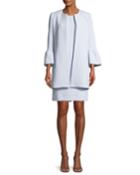 Two-piece Trumpet-sleeve Coat &