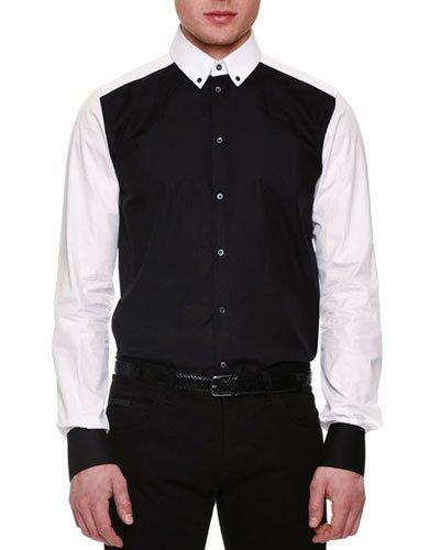 Two-tone Paneled Woven Sport