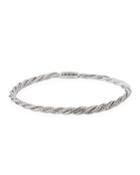 Classic Chain Slim Twisted Diamond Bracelet