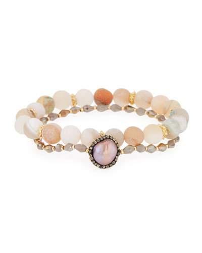 Druzy & Crystal Stretch Bracelets,