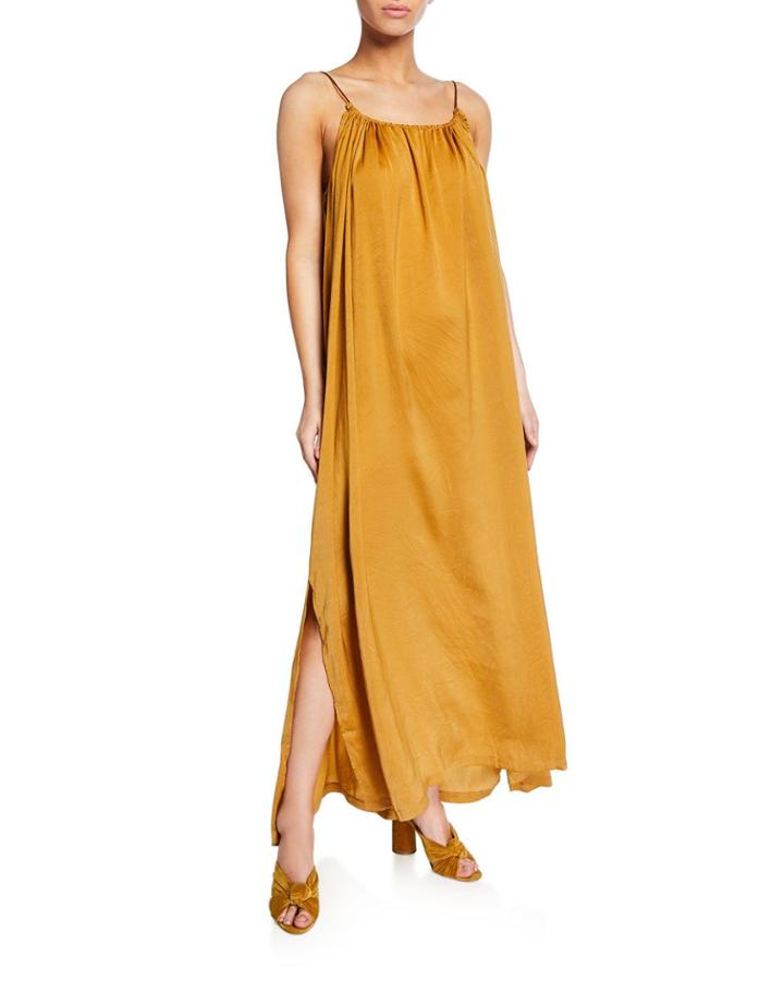 Maxi Dress W/ Adjustable Neckline