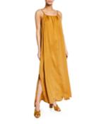 Maxi Dress W/ Adjustable Neckline