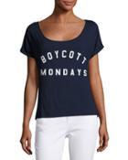 Boycott Mondays Jersey Tee