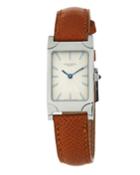 Rectangular Watch W/ Leather
