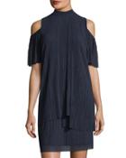 Crinkle Cold-shoulder