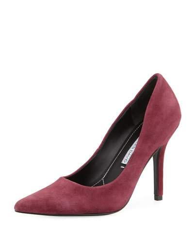 Sway Ii Suede Pointed-toe Pump, Burgundy