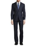 Modern-fit Wool Two-piece Tick