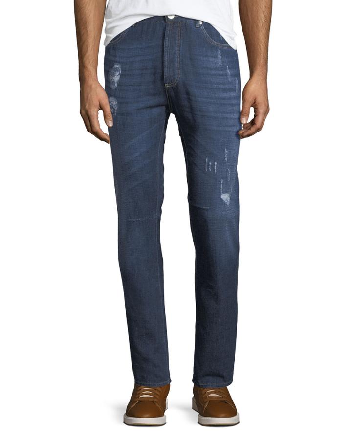 Men's Distressed Jeans