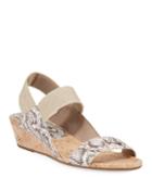 Elsie Embossed Demi-wedge