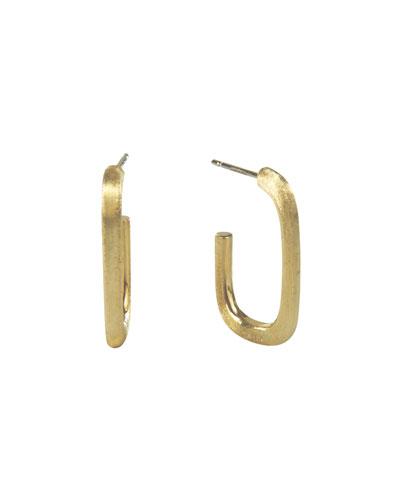 Murano 18k Gold Hoop Earrings