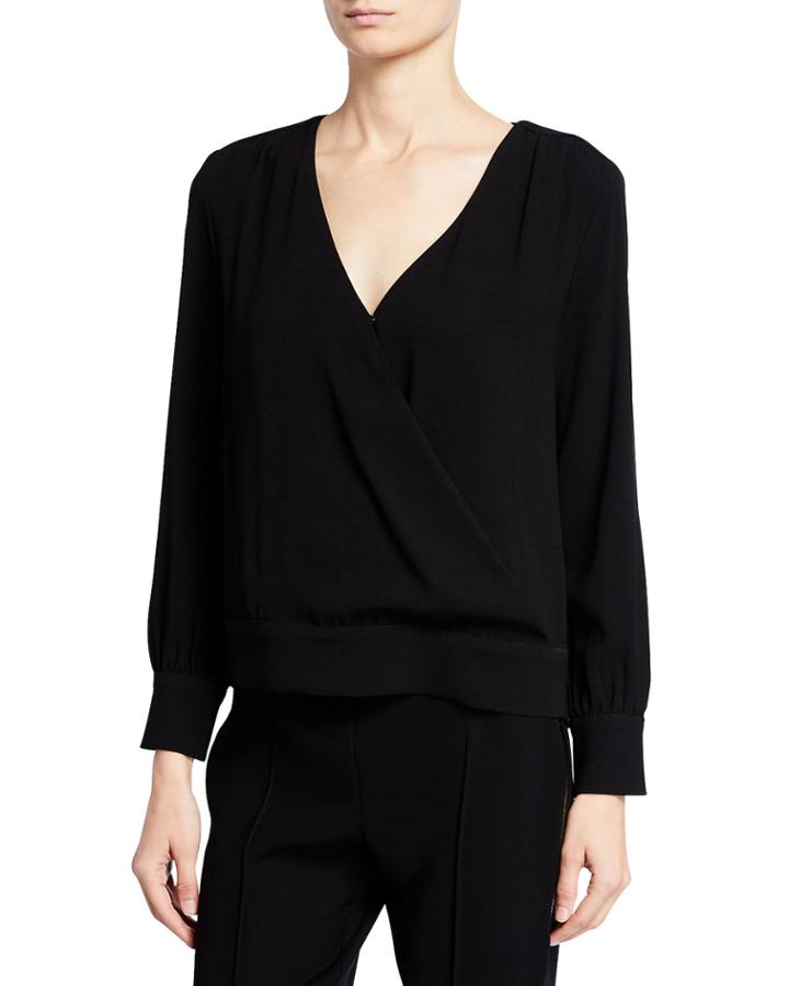 Stassi V-neck Button Blouse