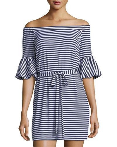 Striped Off-the-shoulder
