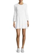 Malindi Crewneck Fit-and-flare Knit Dress