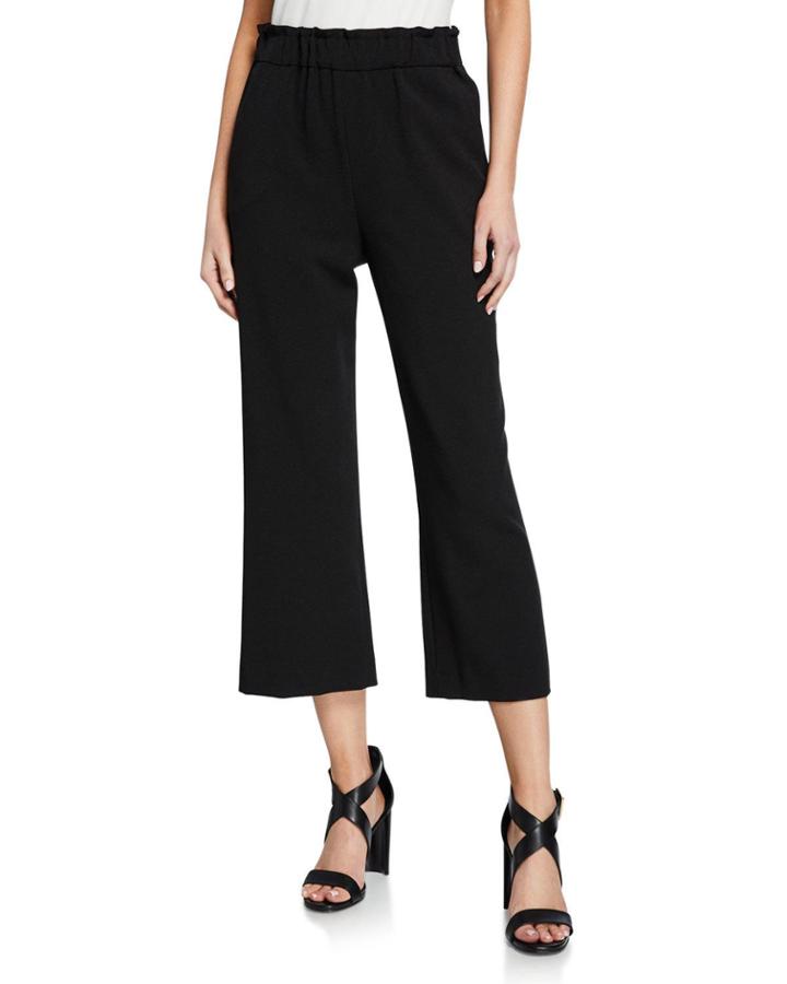 Cropped Crepe Pants