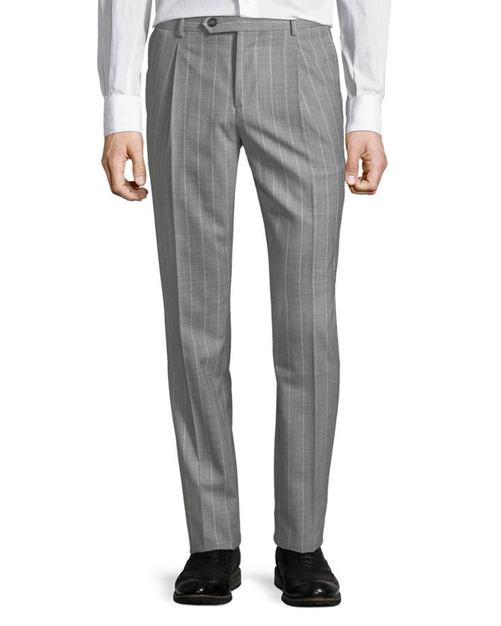 Men's Pinstriped Pants