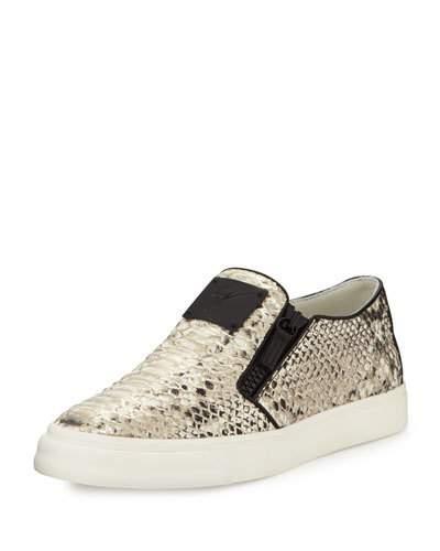 Platino Snake-embossed Leather