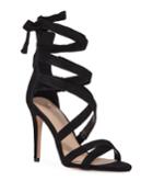 Janine Strappy Suede Ankle-tie