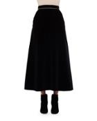 Velvet A-line Midi