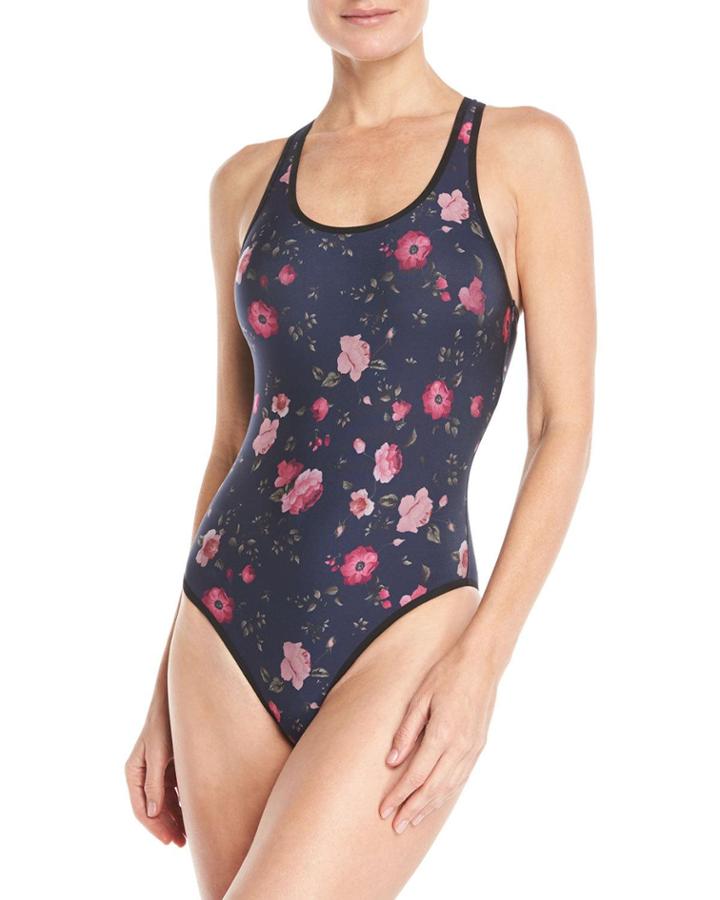 Breakwater Botanica Racerback High-leg One-piece