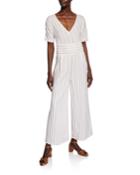 Cala Striped Wide-leg Jumpsuit