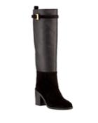 Morrison Chic Leather/suede Knee Boot