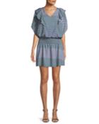 Luisa Geometric-print Short-sleeve