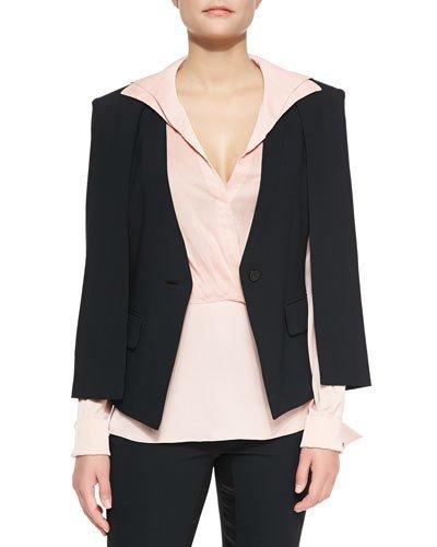 Jacket W/ Cape Detail