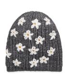 Hatchi Stitch Wool Rapper Hat W/ Flower