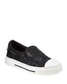 Men's Leather Star Slip-on