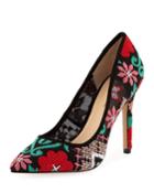Prestige Floral Mesh Point-toe Pump