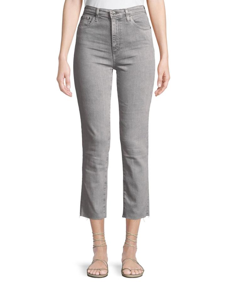 The Isabelle Cropped Raw-hem Jeans