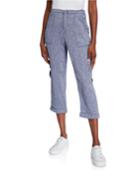 Indigo Utility Cargo Pants