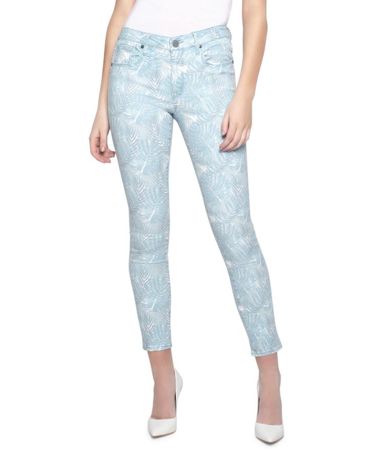 Ava Leaf-print Cropped
