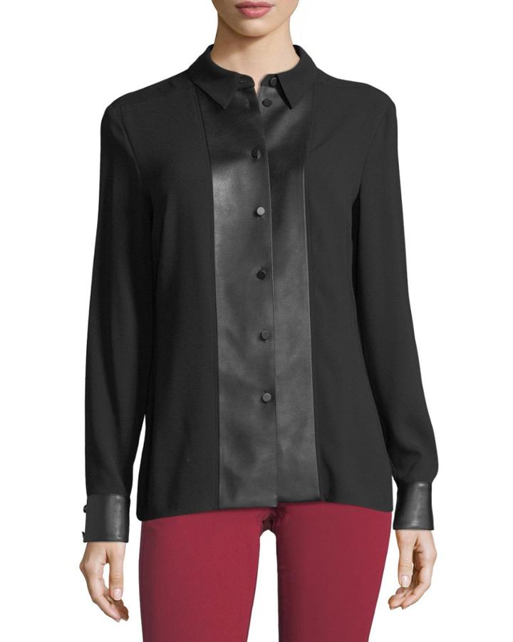 Blouse With Faux