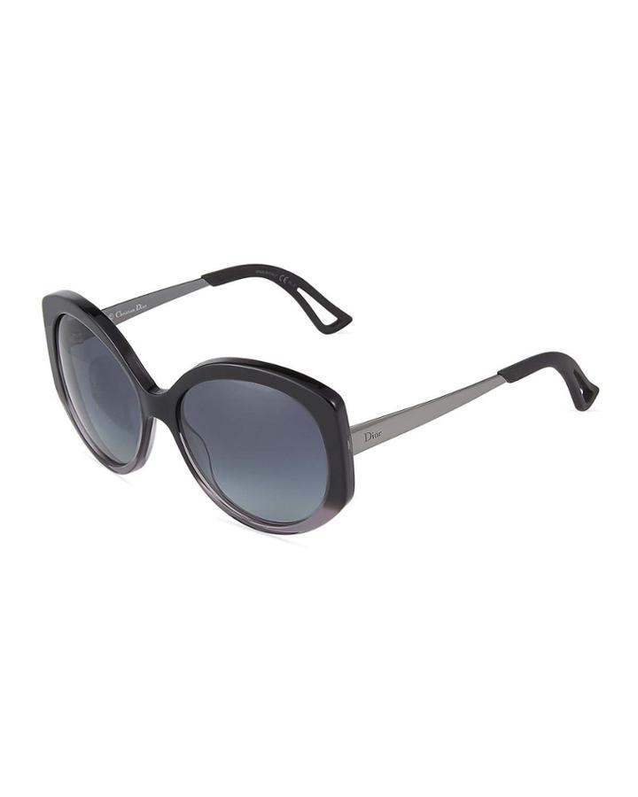 Extase 1 Oversized Round Acetate/metal