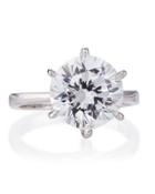 Round-cut Solitaire Cz Ring