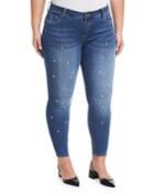Brigitte Pearly Skinny Ankle Jeans,