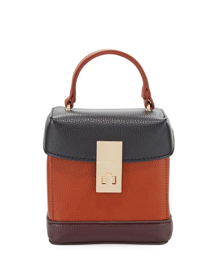 Pebbled Faux-leather Camera Bag