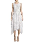 Sleeveless Crochet Hanky-hem Dress