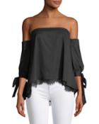 Finale Off-the-shoulder Stretch Ottoman Top
