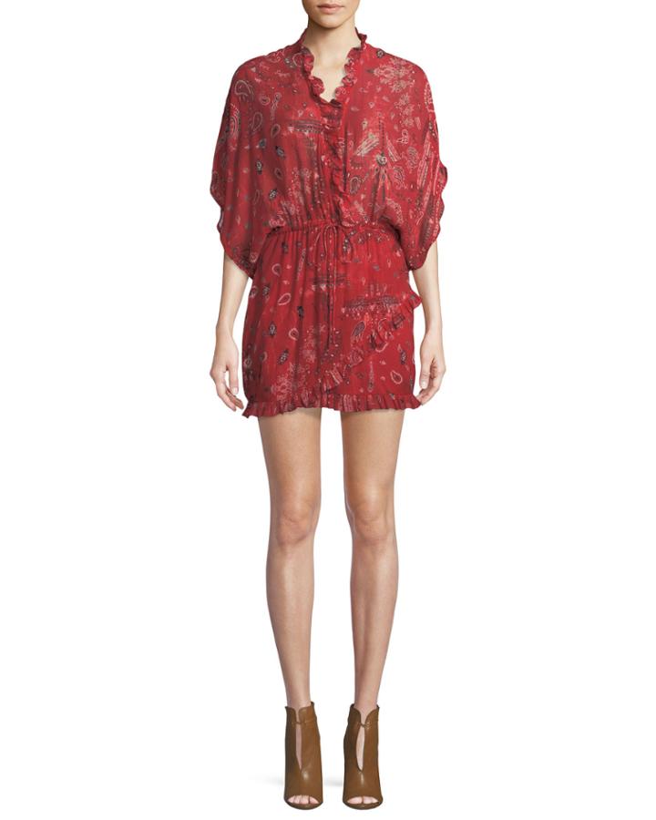 Bamanta Half-sleeve Paisley-print