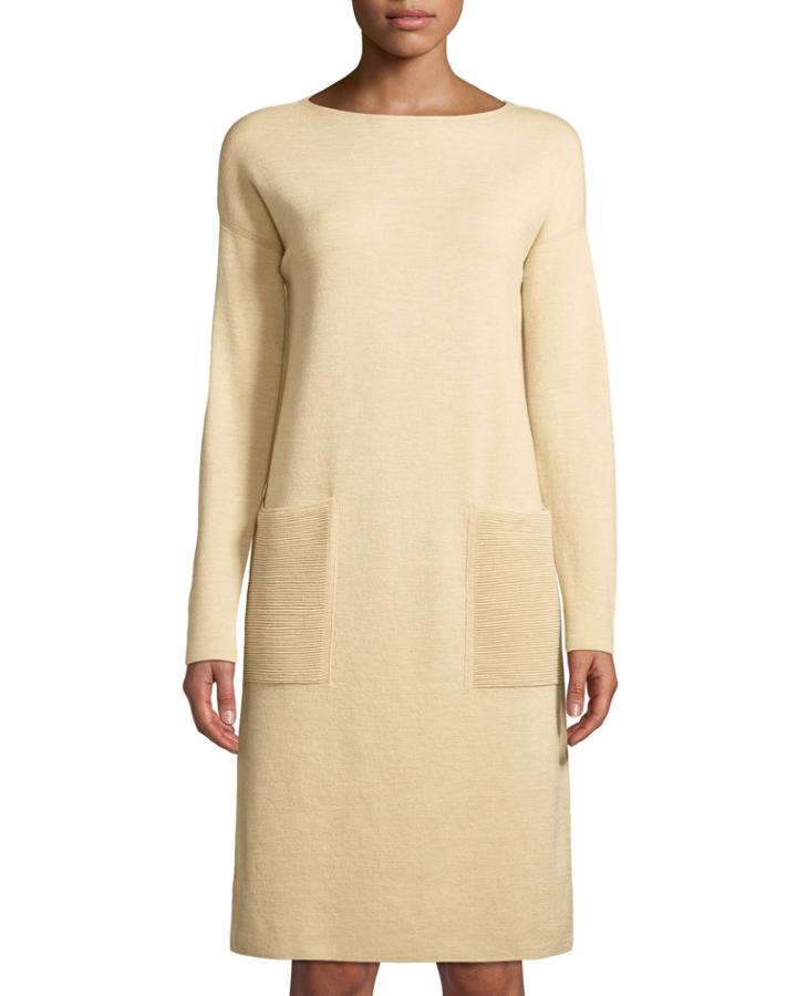 Ribbed-pocket Long-sleeve