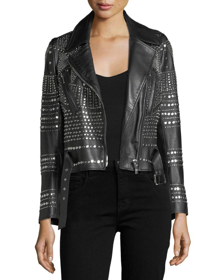 Elysee Studded Leather