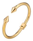 Titanium Spike-end Bracelet, Gold