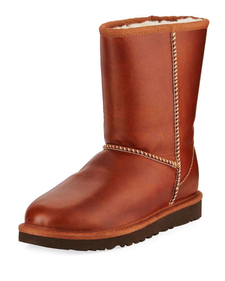 Classic Short Leather Booties